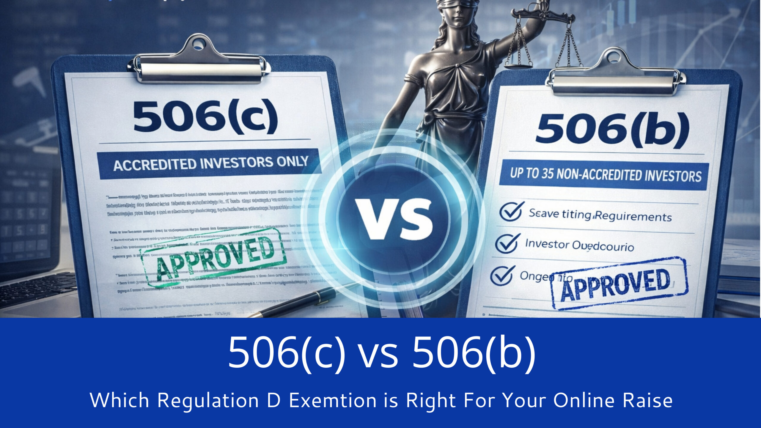 506(c) vs 506(b): Which Regulation D Exemption Is Right for Your Online Raise?
