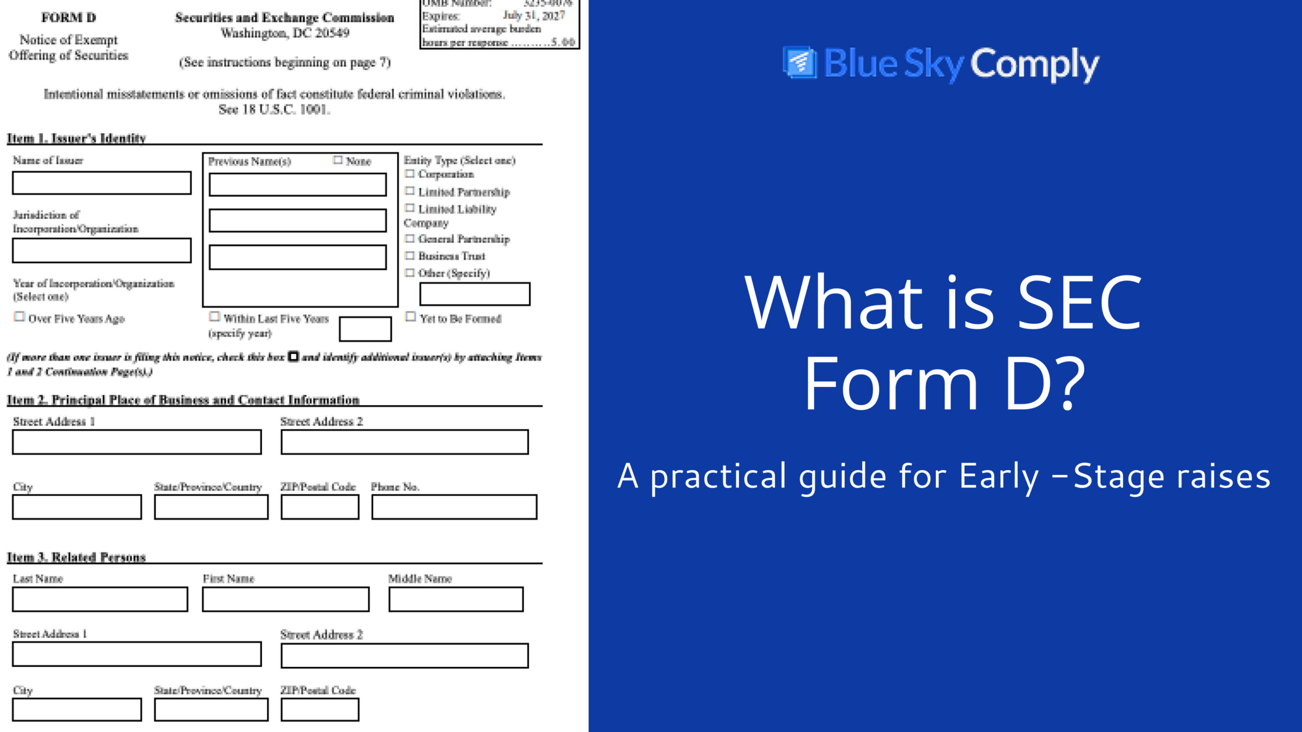 What Is SEC Form D? Deadlines, Requirements & Blue Sky Filings